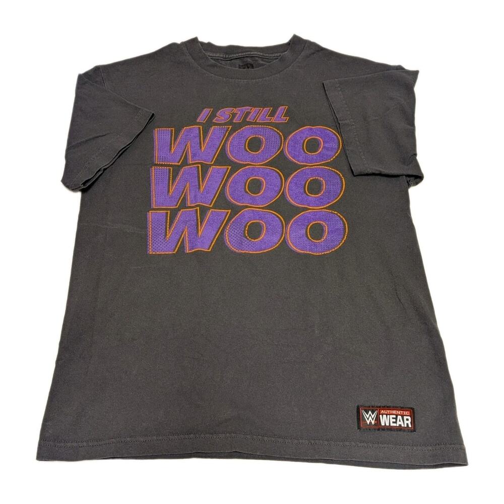 WWE Zack Ryder I Still Woo Woo Woo T-Shirt XL Gray Wrestling Matt Cardona *Flaw